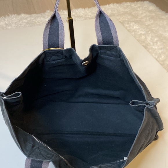 Hermes Black Canvas Fourre Tout Tote - Picture 9 of 10